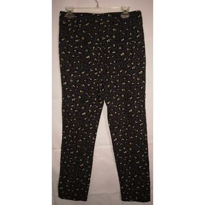 Krazy Larry pull-on ankle pants olive black grey leopard print comfort/flatterin